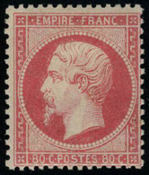 Neuf Avec Charnière N° 24, 80c Rose, Très Jolie Nuance, T.B. Signé Brun - Altri & Non Classificati