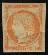 Neuf Avec Charnière N° 5g, 40c   Orange Type Cérès, Réimpression T.B. - Altri & Non Classificati