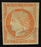 Neuf Avec Charnière N° 5g, 40c   Orange Type Cérès, Réimpression T.B. - Sonstige & Ohne Zuordnung