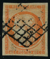 Oblitéré N° 5, 40c Orange, T.B. - Altri & Non Classificati