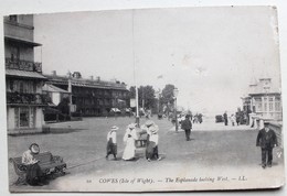 CPA Isle Of Wight Cowes The Esplanade Animé 1908 - Cowes