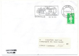 FRANCE - Env. Affr 2,70 Briat - OMEC "Bainville, Tricentenaire Fondation" SAINVILLE (Eure Et Loir) 1996 - Otros & Sin Clasificación