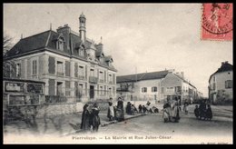 95 - PIERRELAYE --  La Mairie Et Rue Jules César - Pierrelaye