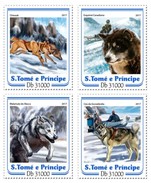 S. Tomè 2017, Animals, Sledge Dogs, 4val In BF - Fauna ártica