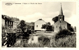 Lamorteau (Rouvroy) L'Eglise Et L'Ecole Des Soeurs - Rouvroy
