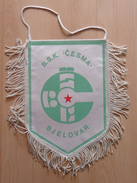 BSK CESMA BJELOVAR Croatia  FOOTBALL CLUB, SOCCER / FUTBOL / CALCIO  OLD PENNANT, SPORTS FLAG - Bekleidung, Souvenirs Und Sonstige