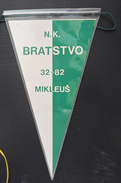 NK BRATSTVO MIKLEUS, Croatia FOOTBALL CLUB, SOCCER / FUTBOL / CALCIO,  OLD PENNANT, SPORTS FLAG - Uniformes Recordatorios & Misc