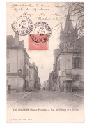 65 Vic Sur Bigorre Rue Du Chateau Et Le Clocher Cpa Edit Lapie Cachet 1905 - Vic Sur Bigorre