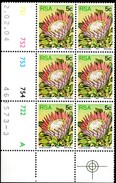 South Africa - 1982 Proteas 5c Perf 14 Control Block Pane A (**) (1982.02.04) - Hojas Bloque