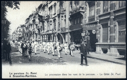 Molenbeek - St Remi : Procession Dans Laes Rues De La Paroisse / La Gilde St Paul - Molenbeek-St-Jean - St-Jans-Molenbeek