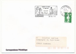 FRANCE - Env. Affr 2,20 Briat - OMEC "Journée Du Timbre 1992" GUERANDE (Loire Atl) 1992 - Tag Der Briefmarke