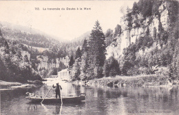 La Traversée Du Doubs à La Mort - Un Batelier Et Ses Chiens - Obl.Les Brenets Le 29.VII.1912 - Les Brenets