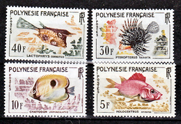 Polynésie Française  18 21 Poissons Neuf Avec Trace De Charnière* TB  MH Con Charnela Cote** 42.5 - Unused Stamps