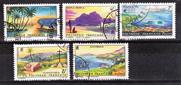 Polynésie Française  30 34  Paysages Oblitérés Used TB   Cote 11 - Gebraucht