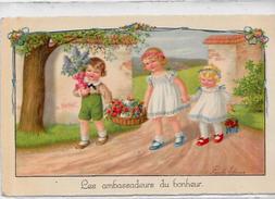 CPA Pauli EBNER Enfants Type Bouret écrite 3227 - Ebner, Pauli