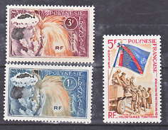 Polynésie Française  27 28 29 Danseuses Et Bataillon De Volontaires Du Pacifique Sud Neuf * * TB  MNH Cote 14.3 - Unused Stamps