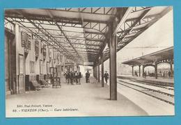 CPSM 89 - Chemin De Fer Gare Intérieure VIERZON 18 - Vierzon