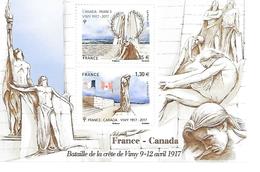 2017 Bloc Neuf  " France-Canada Bataille De Le Crête De Vigny 9-12 Avril 1917" - Nuovi