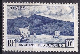 Isole Comore, 1950 - 10c Anjouan Bay - Nr.30 Usato° - Used Stamps