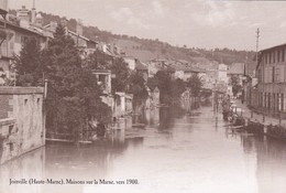 Delcampe - 52-----JOINVILLE--Maisons Sur La Marne, Vers 1900--reproduction ATLAS---voir 2 Scans - Joinville