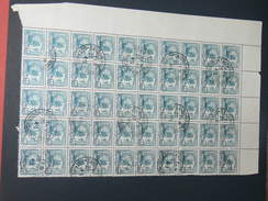 TIMBRES NEUFS D INDOCHINE 1889 A 1945  / LA JONQUE  1/10 CENTS / BLOC 50 TIMBRES MORCEAU DE FEUILLET - Unused Stamps