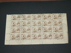 TIMBRES NEUFS D INDOCHINE 1889 A 1945  /  FRANCIS GARNIER  1 CENTS / BLOC 20 TIMBRES MORCEAU DE FEUILLET - Unused Stamps