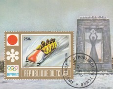 REPUBLIQUE DU TCHAD - BLOC SAPPORO 72  BOB.- OBLITERATION FORT-LAMY 10.4.72   / 6242 - Winter 1972: Sapporo
