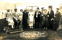 AF 299 / CARTES PHOTO  ALLEMAGNE -MUNSTER - MUNSTER  III REVUE  ECHAPPES DES COULISSES - Munster