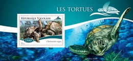 TOGO 2014 SHEET TURTLES TORTUES TARTARUGAS TORTUGAS TARTARUGHE SCHILDKROTEN REPTILIEN REPTILES MARINE LIFE Tg14721b - Togo (1960-...)
