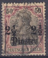 Germany Offices In Turkey 1905 With Watermark Mi#42 Used - Deutsche Post In Der Türkei