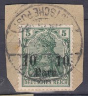 Germany Offices In Turkey 1905 Issues, Cut Square - Deutsche Post In Der Türkei