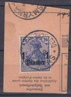 Germany Offices In Turkey 1905 Issues, Cut Square - Deutsche Post In Der Türkei