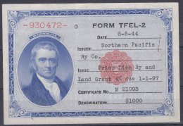 USA Revenue Stamp-document - Andere & Zonder Classificatie
