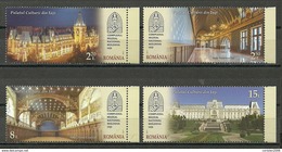 Romania 2017 / Palace Of Culture - Iasi / Set 4 Stamps - Nuovi