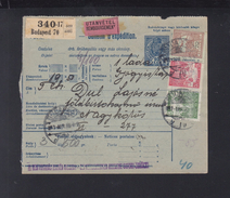 Hungary Parcel Card 1917 Remboursement - Lettres & Documents
