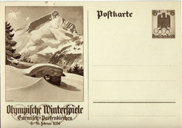 Drittes Reich 1935 Ganzsache Mi P 257, Olympische Spiele In Garmisch-Partenkirchen * [140517KIV] - Briefkaarten