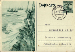 Drittes Reich 19374 Ganzsache Mi P 266 Gelaufen [140517KIV] - Cartes Postales