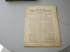 Hrvatska Drzavna Izmjera  Godina 1 Broj 1-3 Zagreb 1842 NDH Ustase  Propaganda Anti Yugoslavia - Slav Languages
