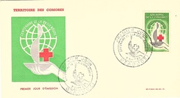 COL-L18 - COMORES N° 27 Sur FDC Centenaire De La Croix-Rouge - Cartas & Documentos