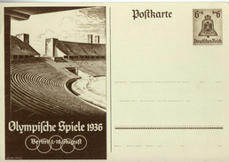 Drittes Reich 1936 Ganzsache Mi P 259, Olympische Sommerspiele In Berlin * [140517KIV] - Postkarten