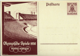 Drittes Reich 1936 Ganzsache Mi P 260, Olympische Sommerspiele In Berlin [140517KIV] - Briefkaarten