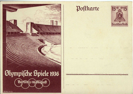 Drittes Reich 1936 Ganzsache Mi P 260, Olympische Sommerspiele In Berlin [140517KIV] - Cartes Postales