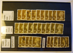 Great Britain - Machin 19P Y1682 In Differents Printings & Colors  (used) - Série 'Machin'