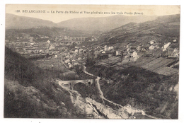 Bellegarde , La Perte Du Rhône Et Vue Avec Les Trois Ponts - Bellegarde