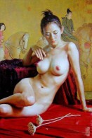 (N76-108  )  Nude  Nus Naakt Aktmalerei Nudi Desnudos  , PRE-STAMPED CARD, Postal Stationery - Nus