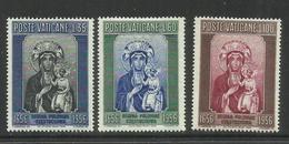 VATICANO VATICAN VATIKAN 1956 BLACK MADONNA NERA SERIE COMPLETA COMPLETE SET MNH - Unused Stamps