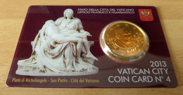 2013 VATICANO - PONTIFICATO DI BENEDETTO XVI (50 CENTESIMI FDC / COIN CARD N. 4) - Vatikan