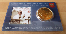 2012 VATICANO - CENTENARIO DELLA NASCITA DI PAPA GIOVANNI PAOLO I (50 CENTESIMI FDC / STAMP&COIN CARD N. 2) - Vatikan