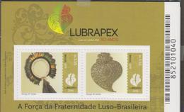 RO) 2016 BRAZIL, PHILATELIC EXHIBITION - LUBRAPEX, FRATERNITY VIANA DO PORTO -PORTUGAL, ART-DESIGN AF ATELIER, MNH - Nuovi