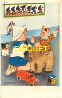 Illustrateur Schermele, Enfant Avec Ses Jouets, Camion, Cube, Clown, Ours... - Schermele, Willy